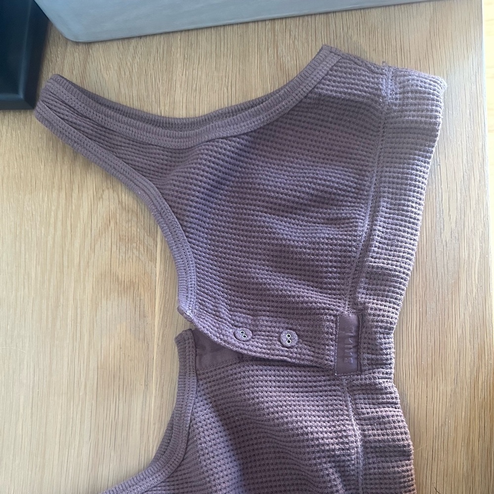 Skims Brown Waffle Knit Bra